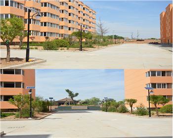 寧夏小區太陽能路燈-寧夏省渭南市澄城秦漢宮移民社區路燈工程