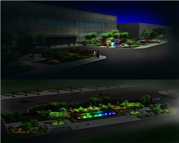 湖北彩虹廠項目-夜景亮化設(shè)計
