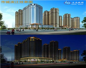 湖北市城濱江-樓體亮化設(shè)計