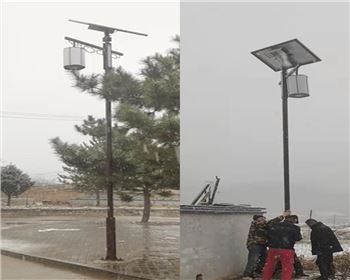 湖北延安甘泉美水街道太陽能路燈項目